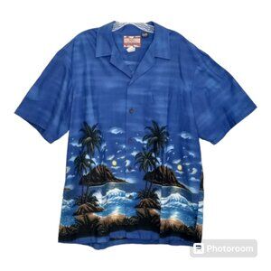 RJC Shirt Men's XL Classic Hawaiian Aloha Beach Tropical Camp Dadcore Surf